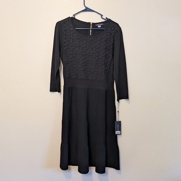 Tommy Hilfiger Dresses & Skirts - Tommy Hilfiger Black Lace Sweater Dress Size M NWT Office Work Wear Professional